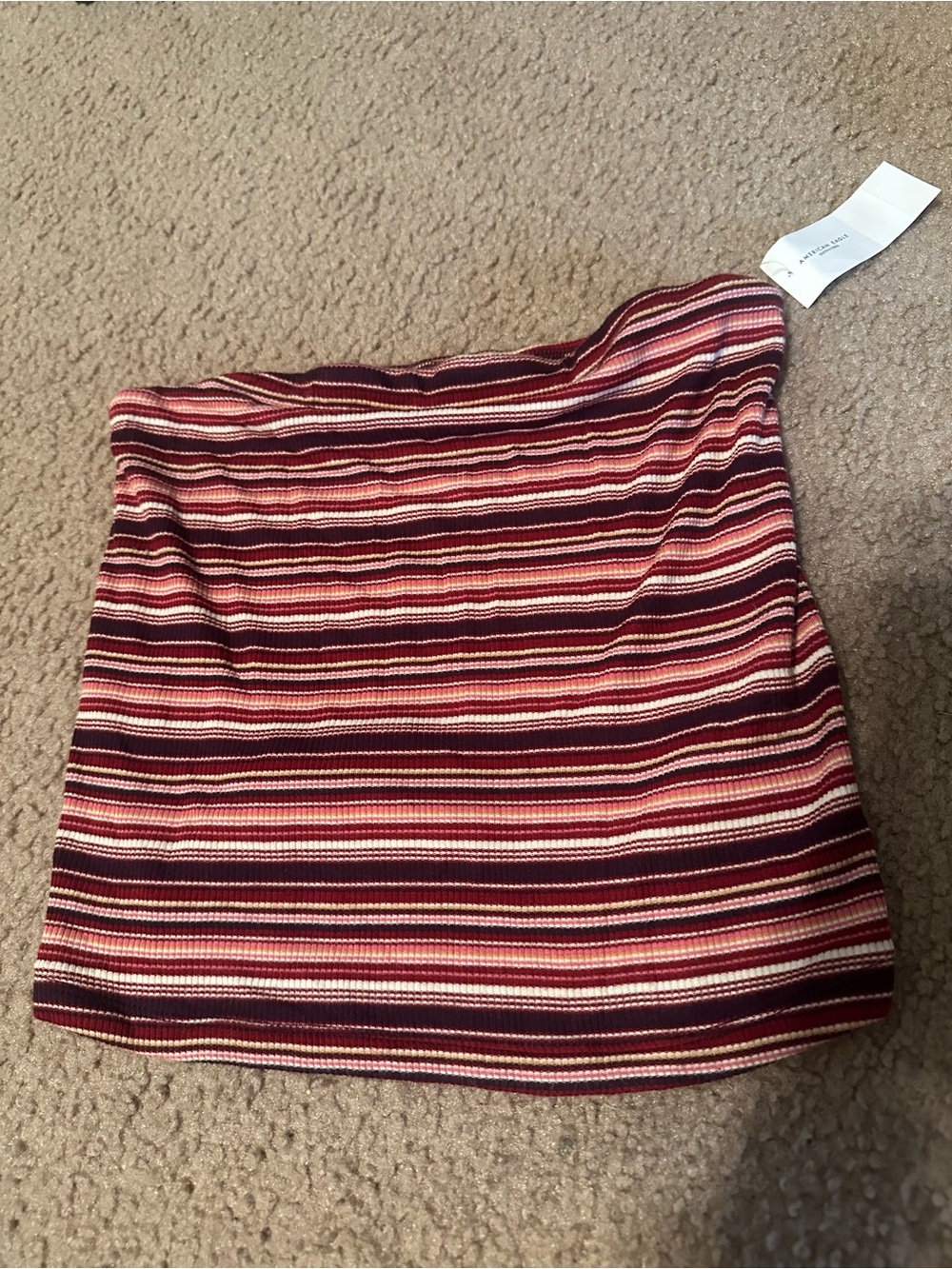 American Eagle Striped Tube Top